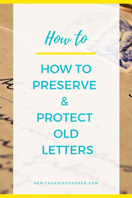 How to Preserve and Protect Your Old Letters - muktibox.com