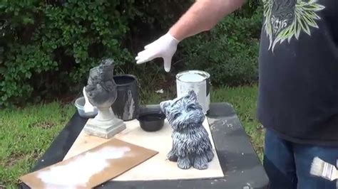 How to properly paint concrete statuary Part 1. How to base coat and ... - muktibox.com