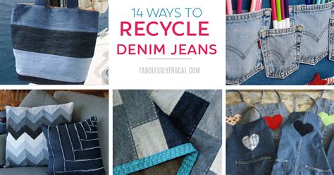 How to Recycle Old Jeans (+15 Easy Craft Ideas) - raincitystudios.com