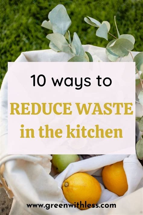 How to Reduce Kitchen Waste and Be More Sustainable - raincitystudios.com