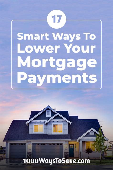 HOW TO REDUCE YOUR MORTGAGE PAYMENTS WITH AN …