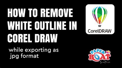 HOW TO REMOVE OUTLINE IN CORELDRAW - YouTube