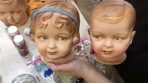 How to restore, Paint, and Repair old composition dolls, restoration - muktibox.com