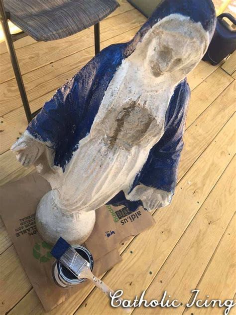 How To Restore/Paint A Concrete Outdoor Statue - muktibox.com