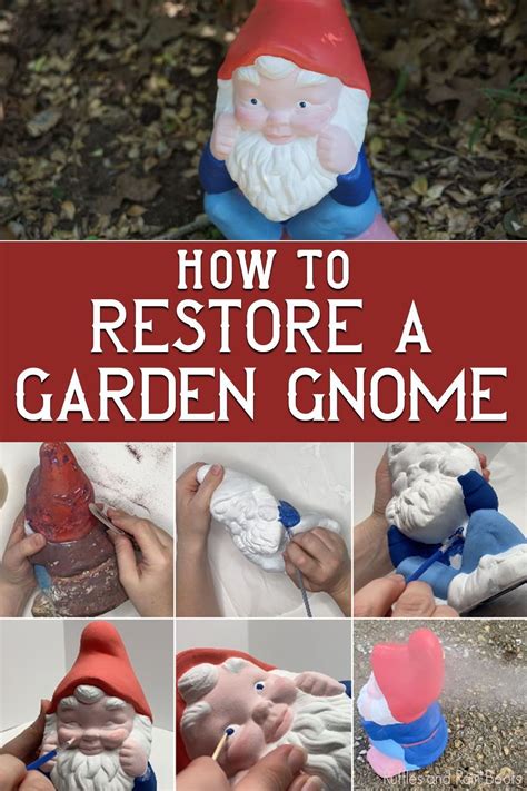 How to Restore a Garden Gnome - Ruffles and Rain Boots - muktibox.com