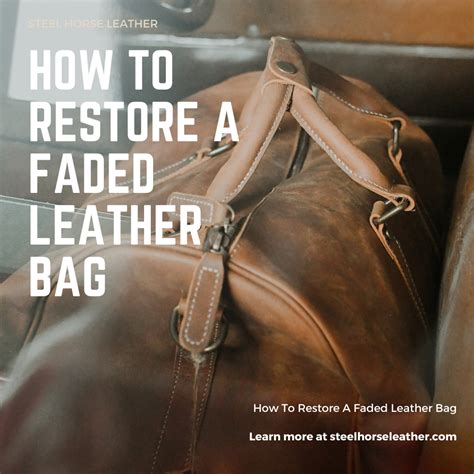 How to restore and revive a faded leather bag - OWNEVER - muktibox.com