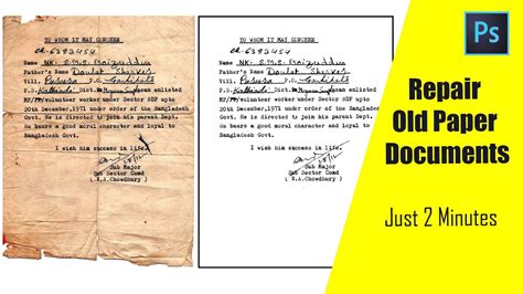 How To Restore Old Paper Documents - lets - muktibox.com