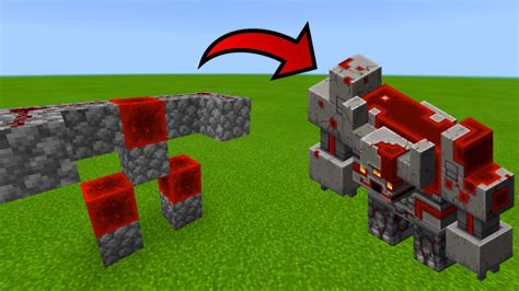 HOW TO SPAWN REDSTONE GOLEM IN MINECRAFT