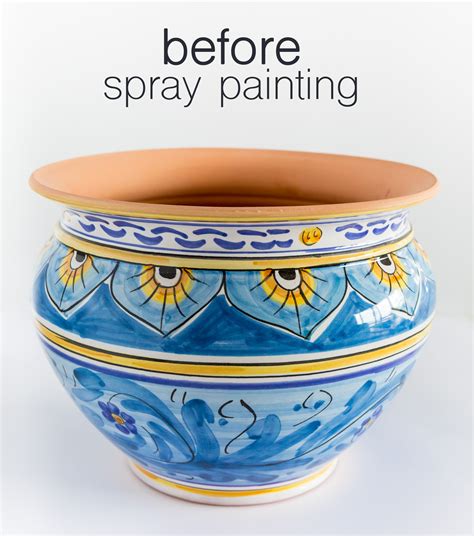 How to Spray Paint Ceramic Items - In My Own Style - muktibox.com