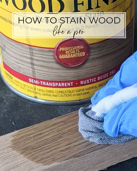 How to Stain Wood Like a Pro - Real Simple - muktibox.com