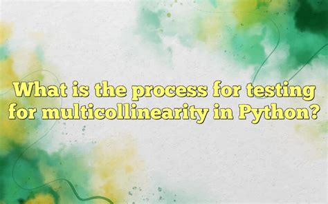 How to Test for Multicollinearity in Python - Statology - wintechmobiles.com