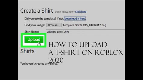 HOW TO UPLOAD/PUBLISH A ROBLOX SHIRT/T-SHIRT ON …