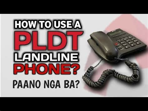 HOW TO USE A PLDT LANDLINE PHONE// PAANO NGA BA?