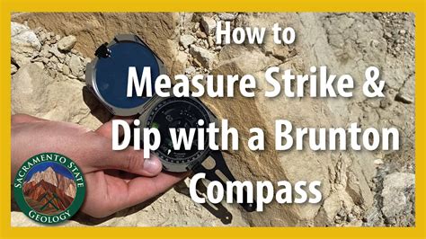 How to use Brunton compass to measure DIP AND STRIKE - wintechmobiles.com