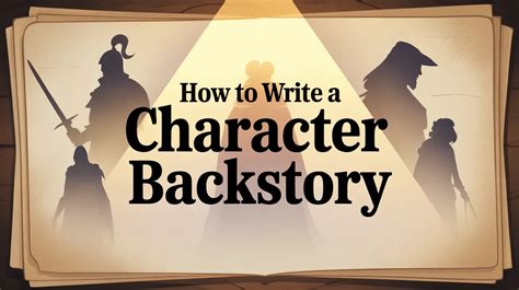 How to Write a Character Backstory in 7 Simple Steps - muktibox.com