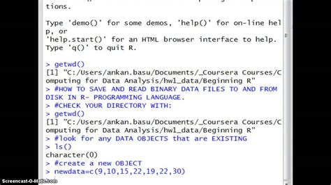 HOW to SAVE and READ binary data files in R .Rdata YouTube