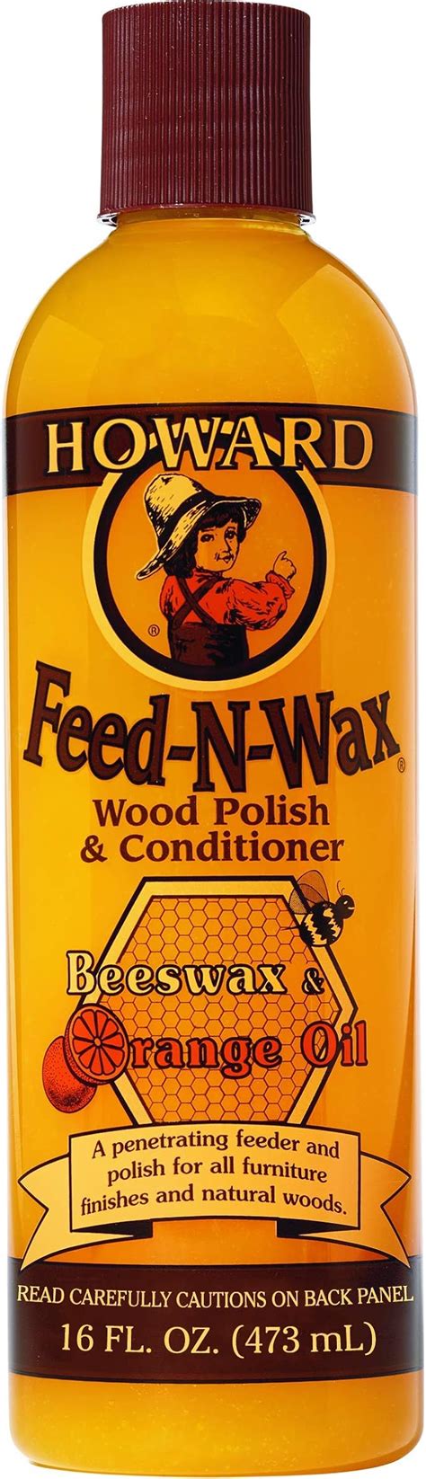 Howard Products Beeswax Wood Polish & Conditioner, Feed-N-Wax, Beeswax ... - muktibox.com