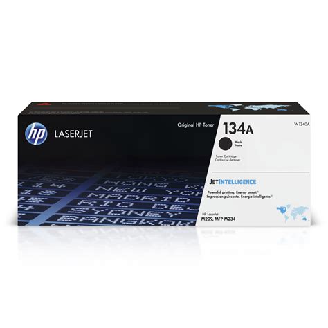 HP 134A Black Original LaserJet Toner Cartridge, W1340A