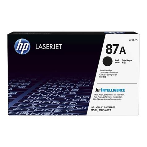 HP 87A Black Standard Yield Toner Cartridge Staples