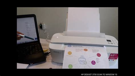 HP DESKJET 3750 HOW TO SCAN TO WINDOW 10 - YouTube