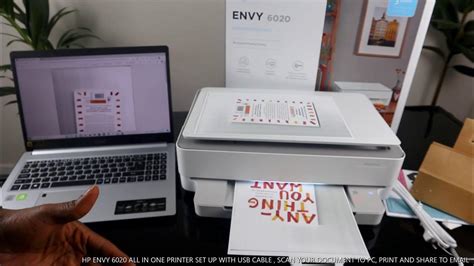 HP ENVY 6020 PRINTER SET UP WITH USB CABLE , SCAN YOUR …