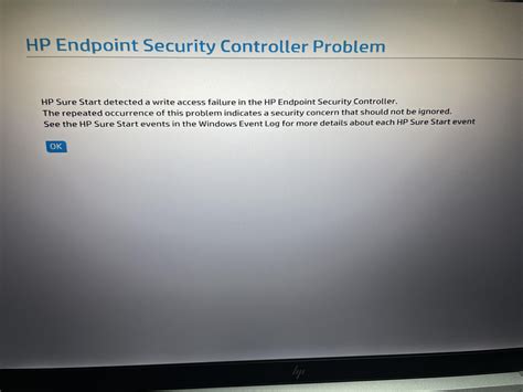 HP Endpoint Security Controller Error Fix HP Security Controller