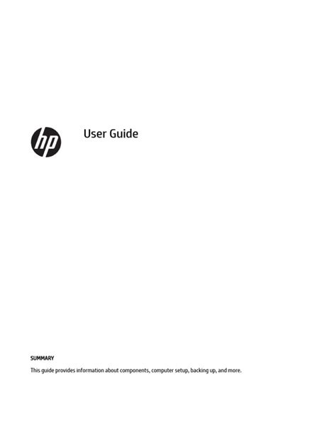 HP Z6 User Guide PDF Computing Computer Engineering