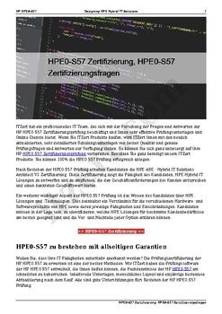 HPE0-D38 Zertifizierung