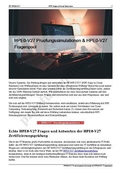 HPE0-G01 Pruefungssimulationen