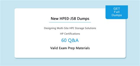 HPE0-J58 Dumps