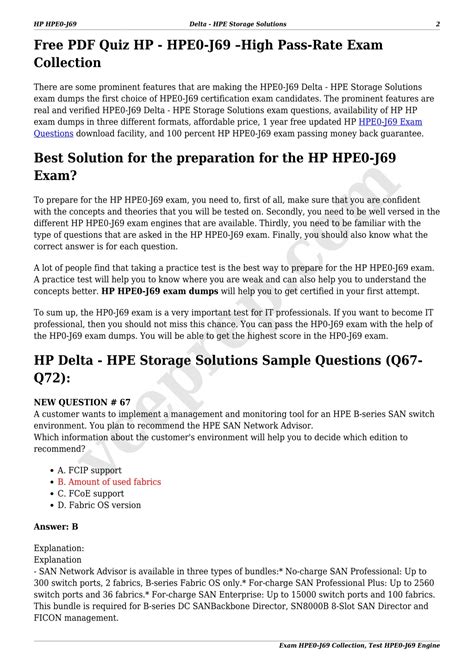 HPE0-J69 Prüfungsinformationen