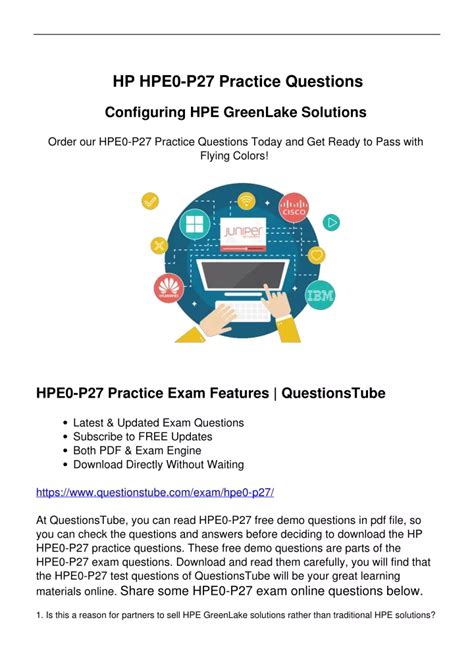 HPE0-P27 Online Test