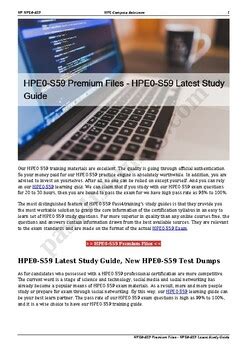 HPE0-S59 PDF