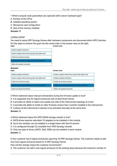 HPE0-S60 Examsfragen