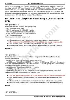 HPE0-S60 Musterprüfungsfragen