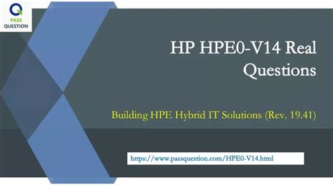 HPE0-V14 Tests