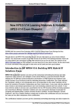 HPE0-V21 Reliable Practice Materials