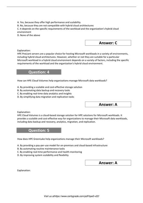 HPE0-V22 Passing Score Feedback