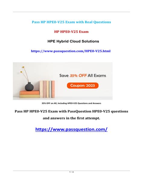 HPE0-V25 Exam