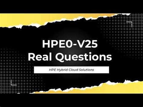 HPE0-V25 Fragenpool