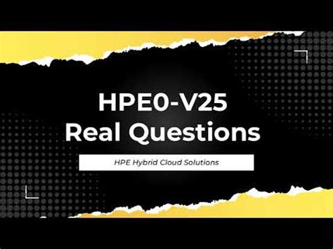 HPE0-V25 Online Test