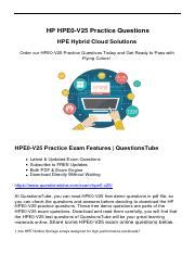 HPE0-V25 Zertifizierungsfragen