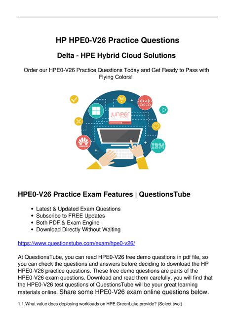 HPE0-V26 PDF Testsoftware