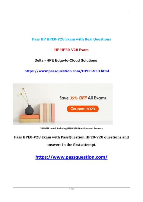 HPE0-V28 Exam Fragen