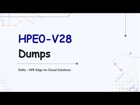 HPE0-V28-KR Dumps