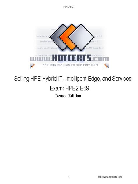 HPE2-B01 PDF Demo