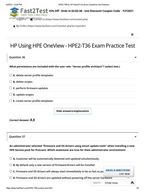 HPE2-CP03 Actual Exams