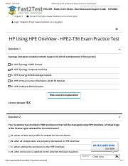 HPE2-T36 Prüfungsmaterialien