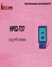 HPE2-T37 PDF Demo