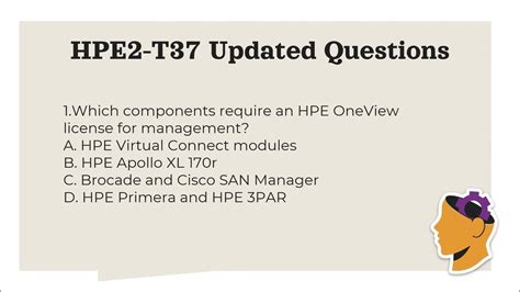 HPE2-T37 Prüfungsaufgaben